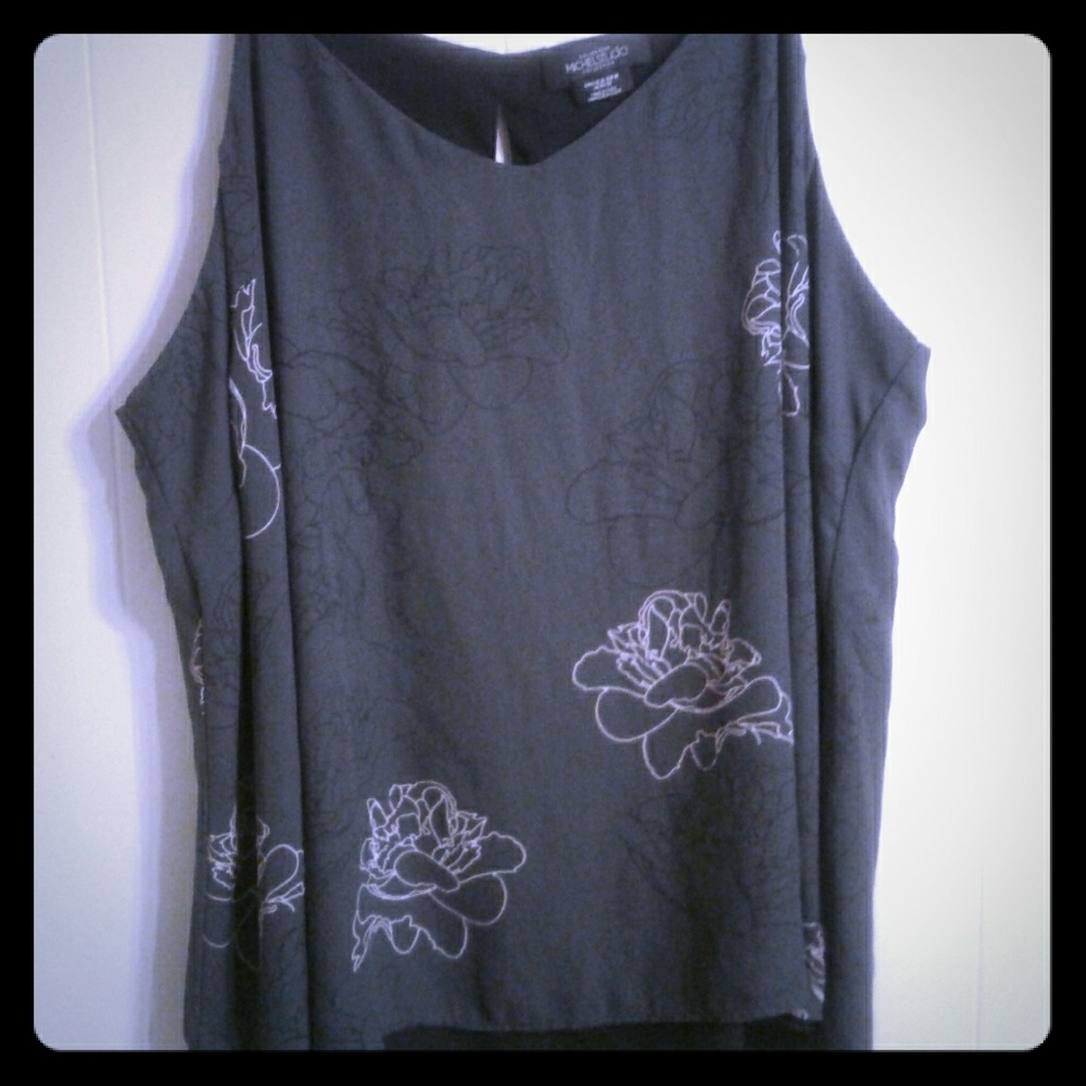 Michel Studio| Reversible black with flower print